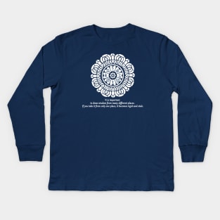 White Lotus Wisdom Kids Long Sleeve T-Shirt